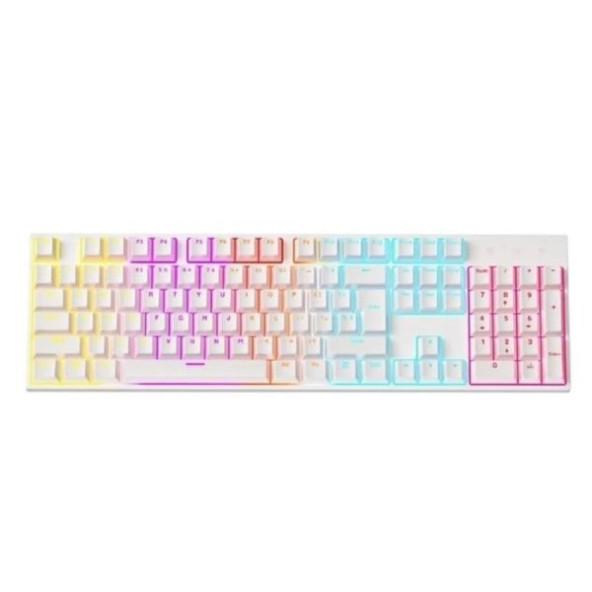 Beyaz Bkb4 Full Rgb Red/Blue Switch Q Gaming Tam Mekanik Kablolu Oyuncu Klavyesi - 3