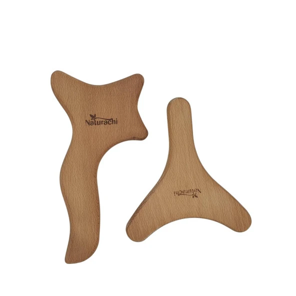 Ahşap Graston Madero Terapi ve Selülit 2li Masaj Aleti Model 7 ürün görseli