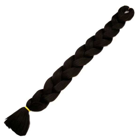 Afrika Örgüsü Ve Rasta İçin Sentetik Saç - Koyu Kestane - Resim 3