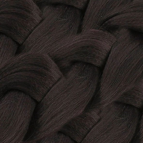 Afrika Örgüsü Ve Rasta İçin Sentetik Saç - Küllü Patlıcan Moru - Resim 2