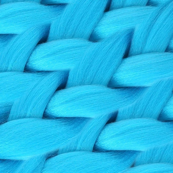 Afrika Örgüsü Ve Rasta İçin Sentetik Saç - Turkuaz - Resim 2