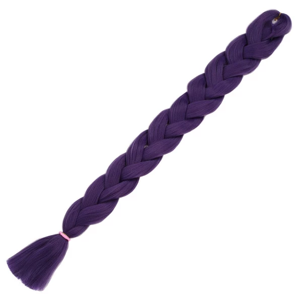 Afrika Örgüsü Ve Rasta İçin Sentetik Saç - Küllü Mor ürün görseli