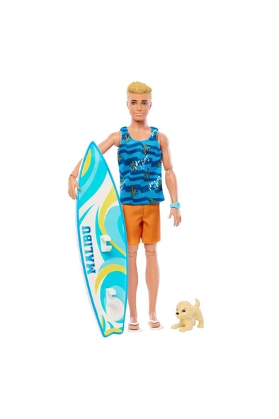 Barbie Ken Sörf Yapıyor HPT49 HPT50 Lisanslı Ürün - Resim 3