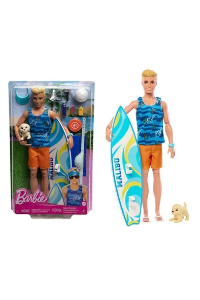 Barbie Ken Sörf Yapıyor HPT49 HPT50 Lisanslı Ürün ürün görseli 1