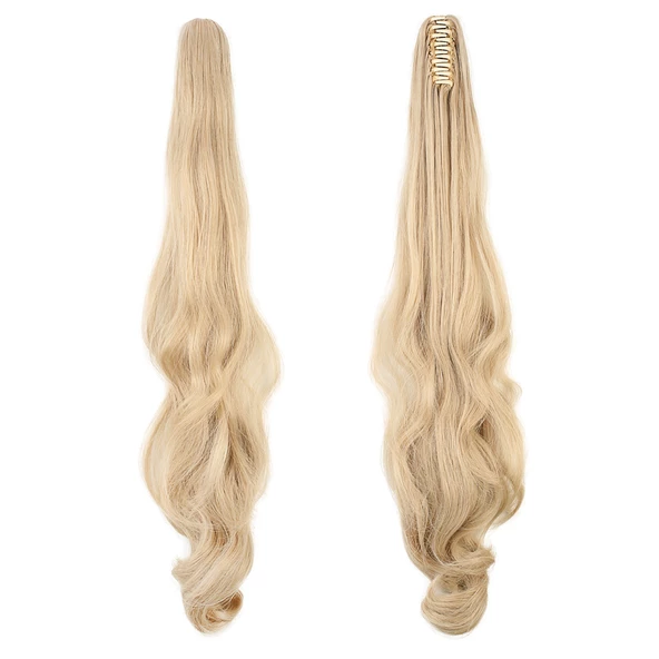 Tokalı Dalgalı At Kuyruğu - Kumral Beyaz Platin Röfleli ürün görseli