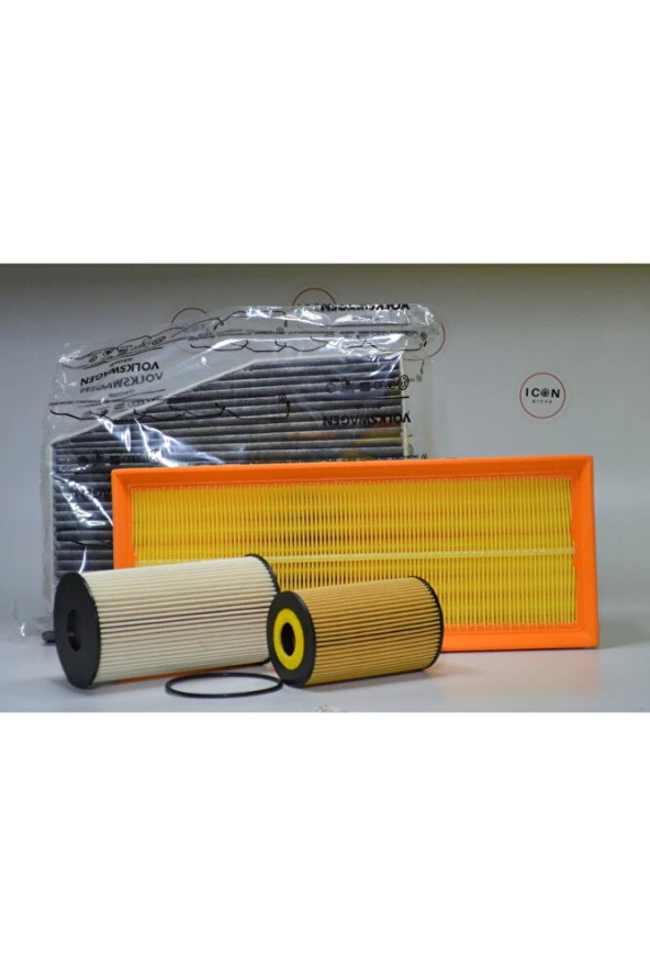 Icon Group - Volkswagen Vw Grup 1.6 Tdı Cay Motor Oto Bakım Filtre Seti - 3