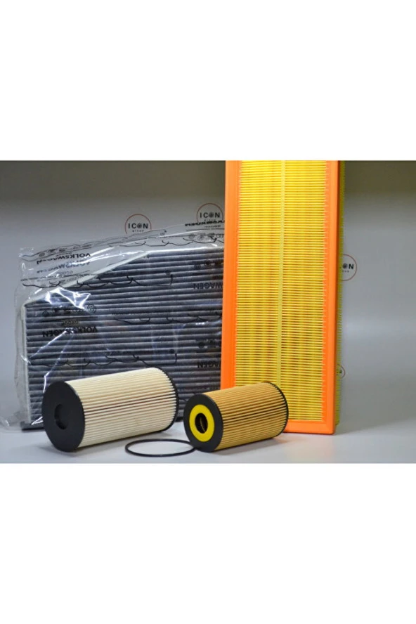 Icon Group - Volkswagen Vw Grup 1.6 Tdı Cay Motor Oto Bakım Filtre Seti - 5