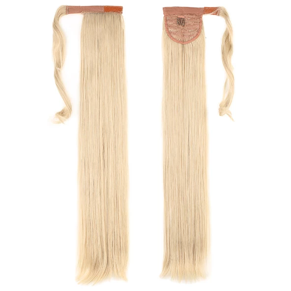 Bağlamalı Düz At Kuyruğu - Kumral Beyaz Platin Röfleli ürün görseli