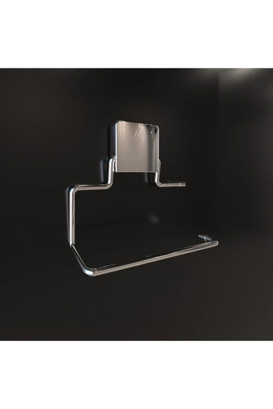 Decorev DC-4774 Dekoratif Yapıştırmalı Metal Banyo Wc Kağıtlık Askı Krom Pratik Vidasız Montaj - 2