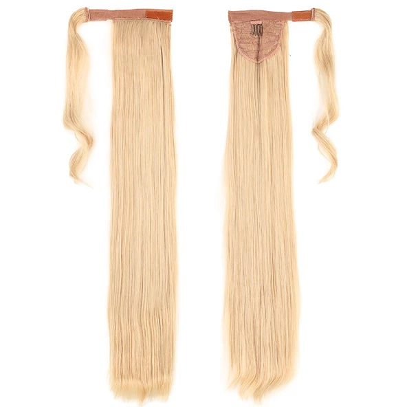 Bağlamalı Düz At Kuyruğu - Balköpüğü Beyaz Platin Röfleli - Resim 5