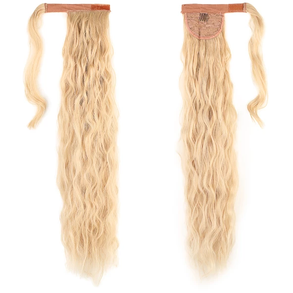 Bağlamalı Kabarık Dalgalı At Kuyruğu - Balköpüğü Beyaz Platin Röfleli ürün görseli