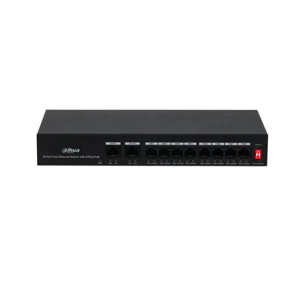 DAHUA PFS3010-8ET-65 10/100 8 PORT POE 65W SWITCH