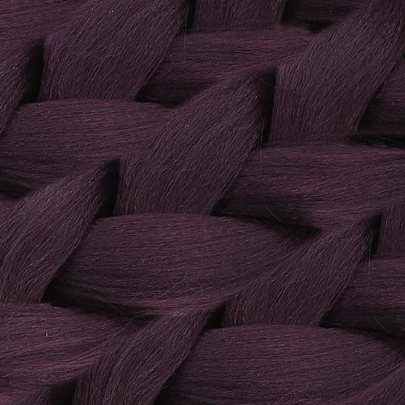 Sentetik Örgülük Saç Esperer 100 Gr. - Mürdüm Moru - Resim 2