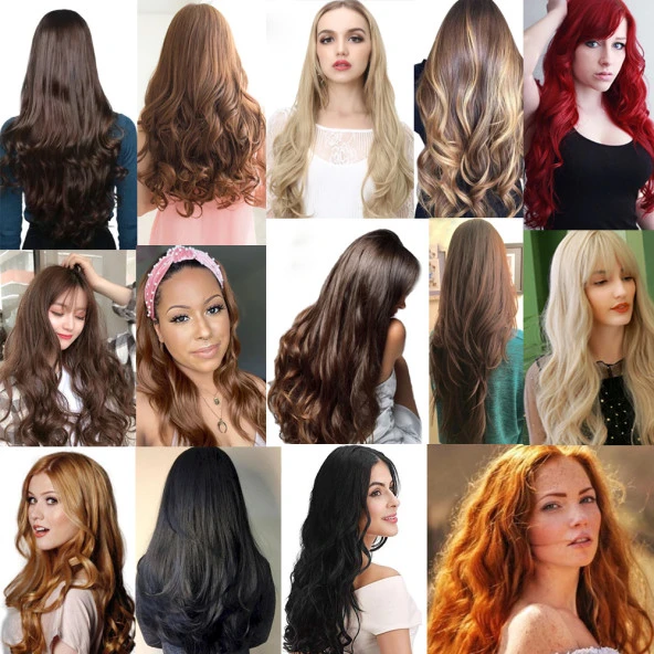 Fiber Sentetik Dalgalı 8 Parça Çıt Çıt - Balköpüğü Platin Röfleli ürün görseli