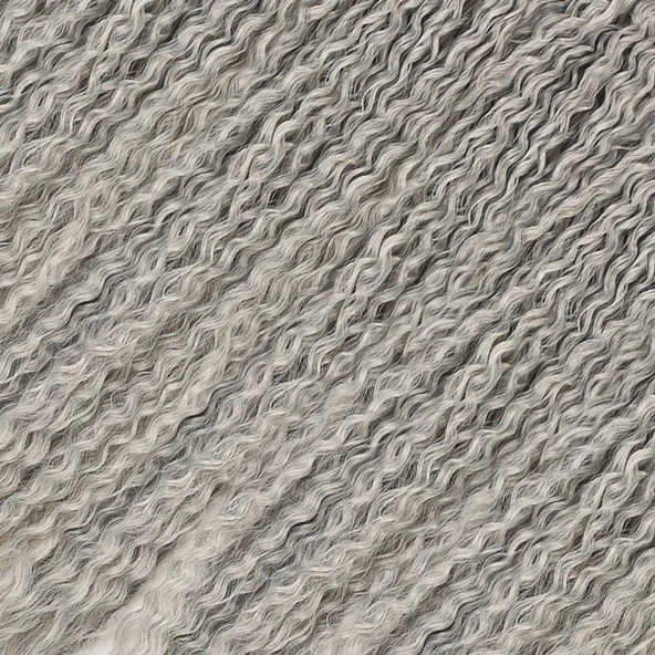 Brazilian Afro Dalgası Saç - Gri - Resim 2