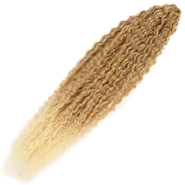 Brazilian Afro Dalgası Saç - Karamel / Platin Ombreli ürün görseli