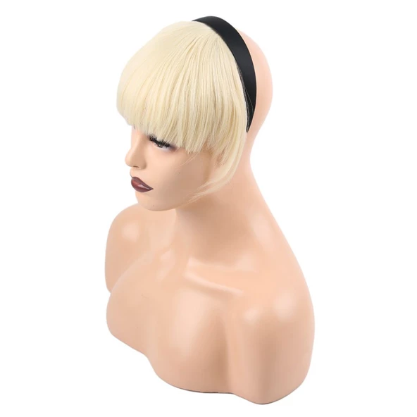 Taçlı Fiber Sentetik Perçem - Platin - Resim 2