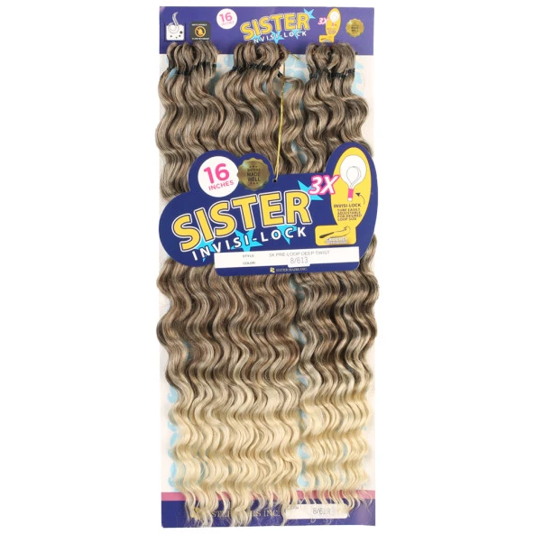 Sister Afro Dalgası Saç - Küllü Kahve / Platin Ombreli 8-613 - Resim 2