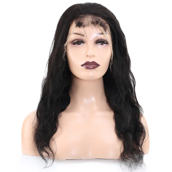 Front Lace Gerçek Tül Peruk Dalgalı  - Doğal - 60-65cm - 1