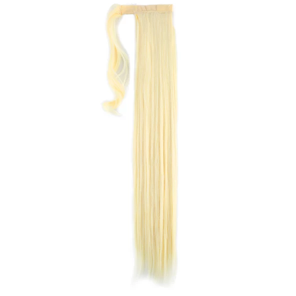 Bağlamalı Düz At Kuyruğu - Açık Platin - Resim 2