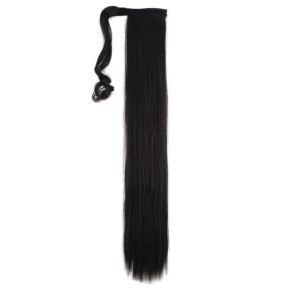 Bağlamalı Düz At Kuyruğu - Kahverengi - Resim 2