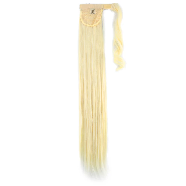 Bağlamalı Düz At Kuyruğu - Açık Platin - Resim 3