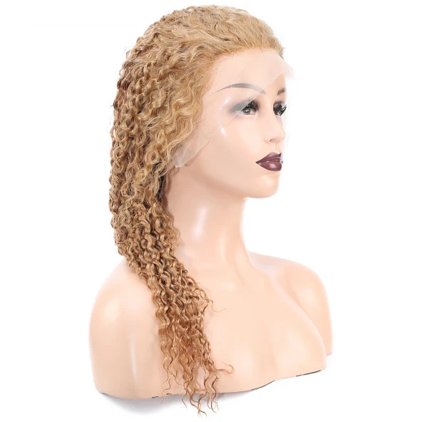 Afro Dalga Front Lace Gerçek Tül Peruk - Balköpüğü - 60-65cm - Resim 2