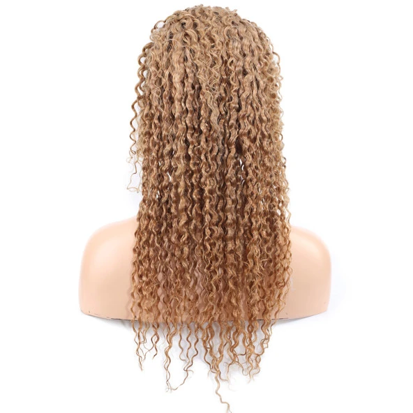 Afro Dalga Front Lace Gerçek Tül Peruk - Balköpüğü - 60-65cm - Resim 4