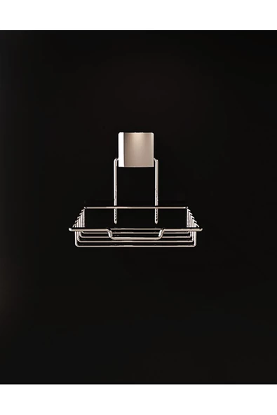 Decorev DC-4785 Dekoratif Plastik Hazneli Şık Dekoratif Kullanışlı Krom Sabunluk