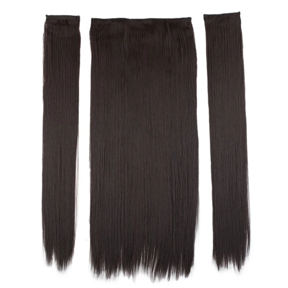 Fiber Sentetik Düz Yarım Ay + 2 Yan Çıt Çıt - Kahverengi ürün görseli