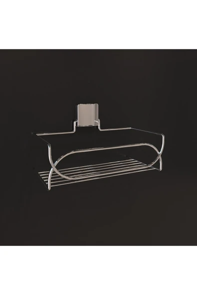 Decorev DC-5553 Dekoratif Banyo Mutfak Balkon Çok Kullanışlı Metal Sepet Krom Vida Yok - 5