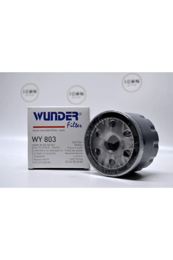 Icon Group - Renault Euro 4 - Fluence - Megane III - Duster - Sandero - Juke - Note Yağ Filtresi - WY 803 - Resim 2