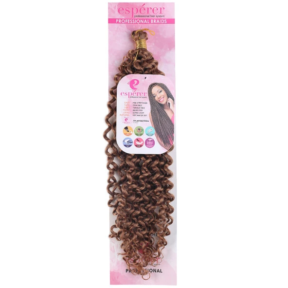 Afro Dalgası Saç - Bakır - Resim 2