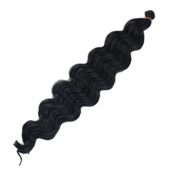 Su Dalgası Saç - Siyah ürün görseli