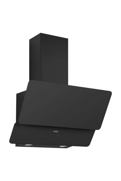 ESTY 3471 B Siyah Dokunmatik Cam Davlumbaz