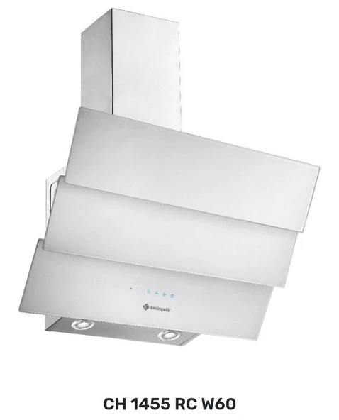 EMİNÇELİK EC-CH 1455 RC W60 3 CAMLI BEYAZ DAVLUMBAZ (UZAKTAN KUMANDALI) - 5