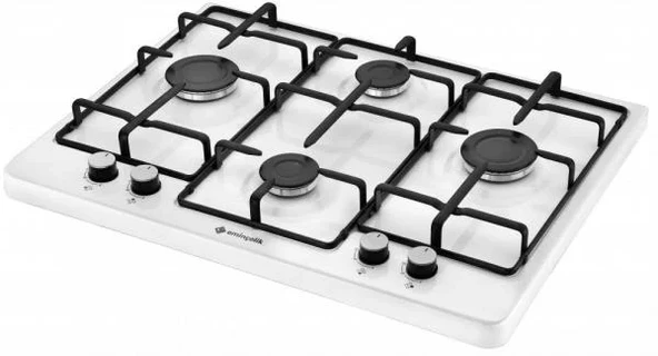 EMİNÇELİK EC-SÜ 7340 We70 Set Üstü (Tezgahüstü) 70 CM Beyaz Emaye Ocak