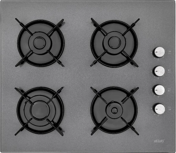 EMİNÇELİK EC-AH 1240 GG60 Ankastre Gömmeli Gri Cam Ocak  SANCAK ALİMER ürün görseli