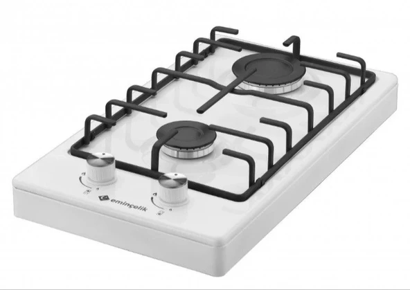 EMİNÇELİK EC-SÜ 4120 WE30 NG Set Üstü (Tezgahüstü) Beyaz Emaye Domino Ocak - 2