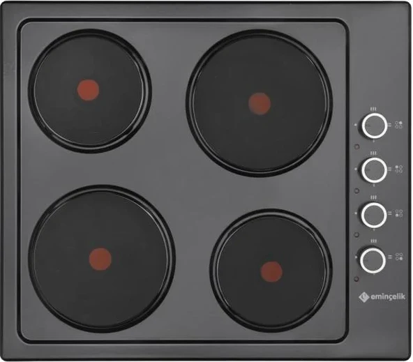 EMİNÇELİK EC-AH 6604 BE60 SİYAH EMAYE ANKASTRE GÖMMELİ ELEKTİRİKLİ OCAK - 2