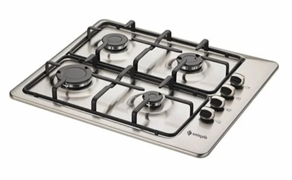 Eminçelik EC-AH 3140 X60 Ankastre Gömmeli Paslanmaz Inox Ocak SANCAK ALİMER - 4
