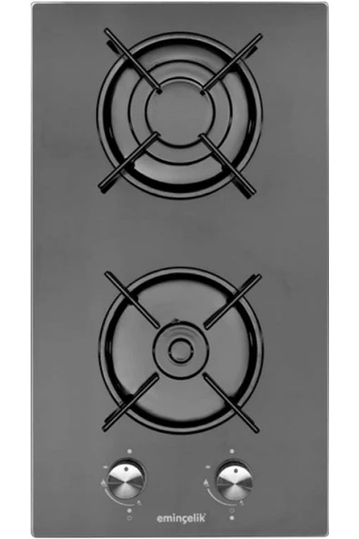 EMİNÇELİK EC-AH 4120 BG30 NG Ankastre (Gömmeli) Siyah Cam Domino CAM OCAK SANCAK ALİMER