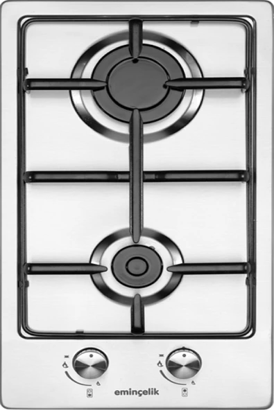EMİNÇELİK EC-AH 4120 X30 2 gözlü doğalgazlı Ankastre (Gömmeli)  domino İnox Celik Ocak - 3