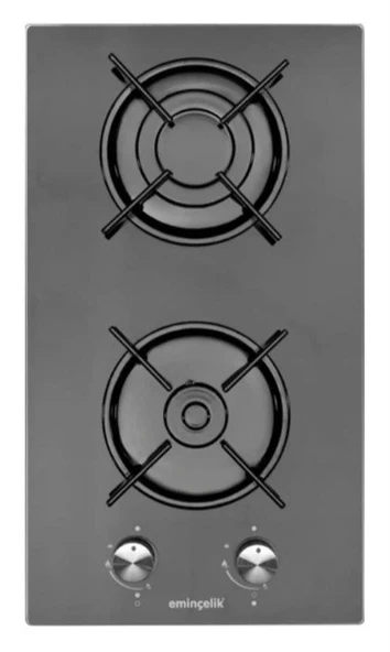 EMİNÇELİK EC-AH 4120 BG30 NG Ankastre (Gömmeli) Siyah Cam Domino CAM OCAK SANCAK ALİMER - 3