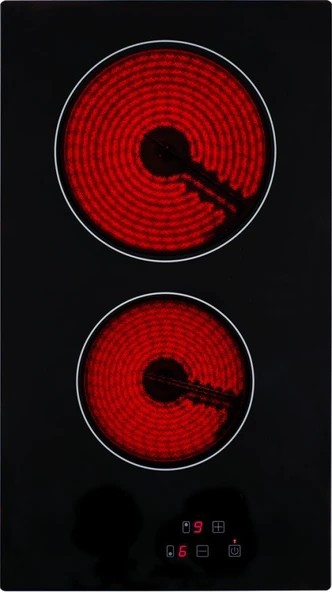 EMİNÇELİK EC-AH VC02 BG30 VİTRO SERAMİK ANKASTRE GÖMMELİ SİYAH CAM OCAK SANCAK ALİMER - 5