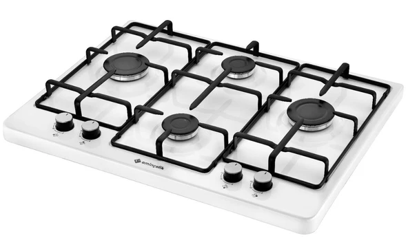 EMİNÇELİK EC-SÜ 7340 We70 Ng Beyaz 70 Cm Set Üstü (Tezgahüstü) Emaye Ocak - 2