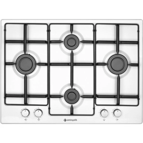 EMİNÇELİK EC-AH 7340 WE70 NG BEYAZ ANKASTRE (GÖMMELİ) 70 CM EMAYE OCAK - 3