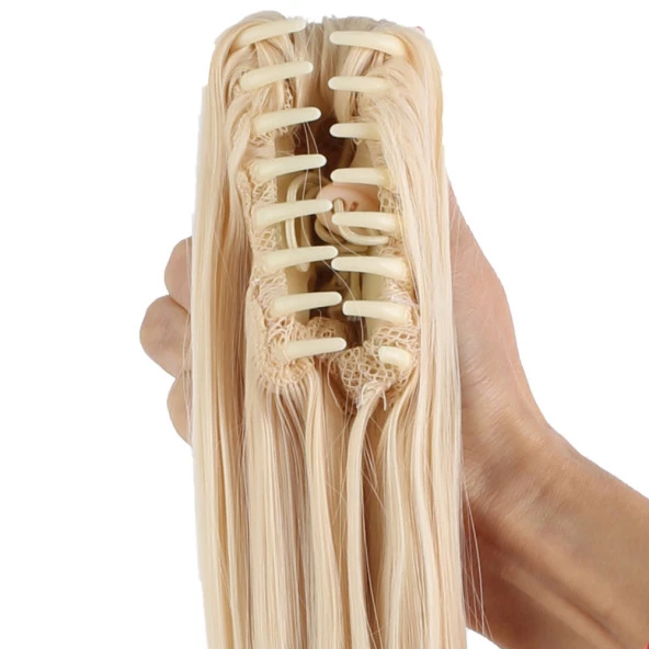 Tokalı Düz At Kuyruğu - Platin - Resim 4