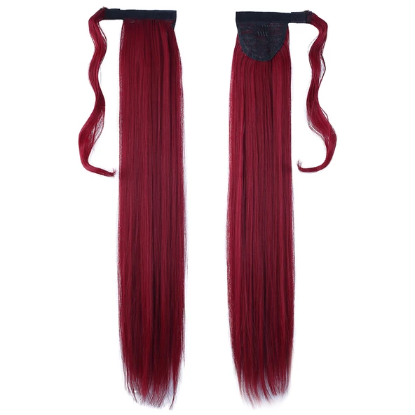 Bağlamalı Düz At Kuyruğu - Kızıl ürün görseli