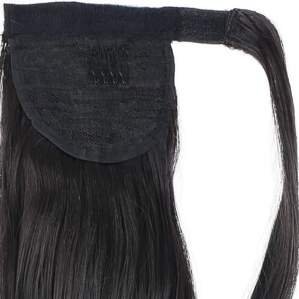 Bağlamalı Dalgalı At Kuyruğu - Kahverengi - Resim 2